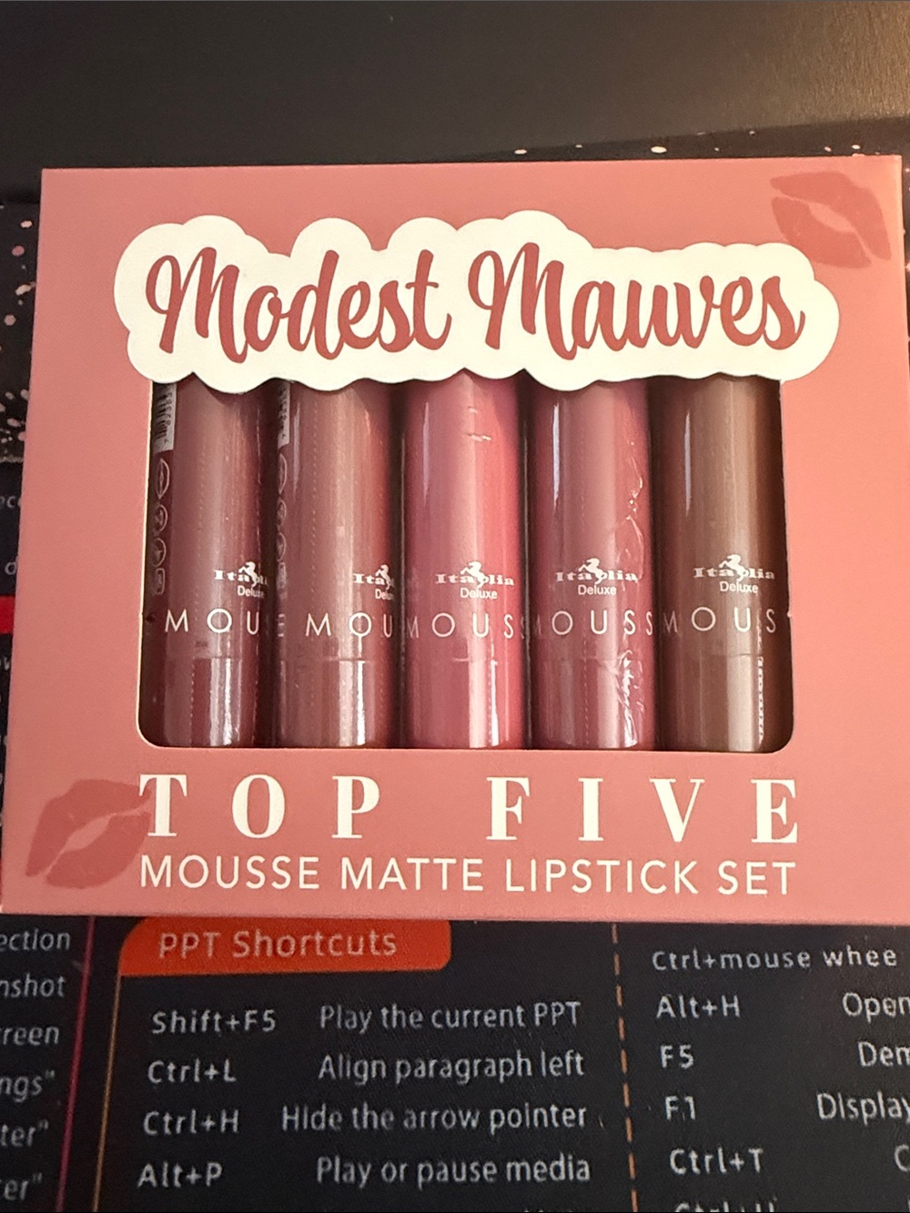 Top Five Mousse Matte Lipstick Set - Modest Mauves (Pink Shades)